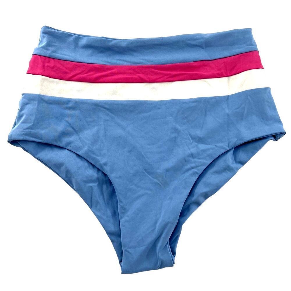 L*Space Portia Stripe Bikini Bottom S - Picture 2 of 7